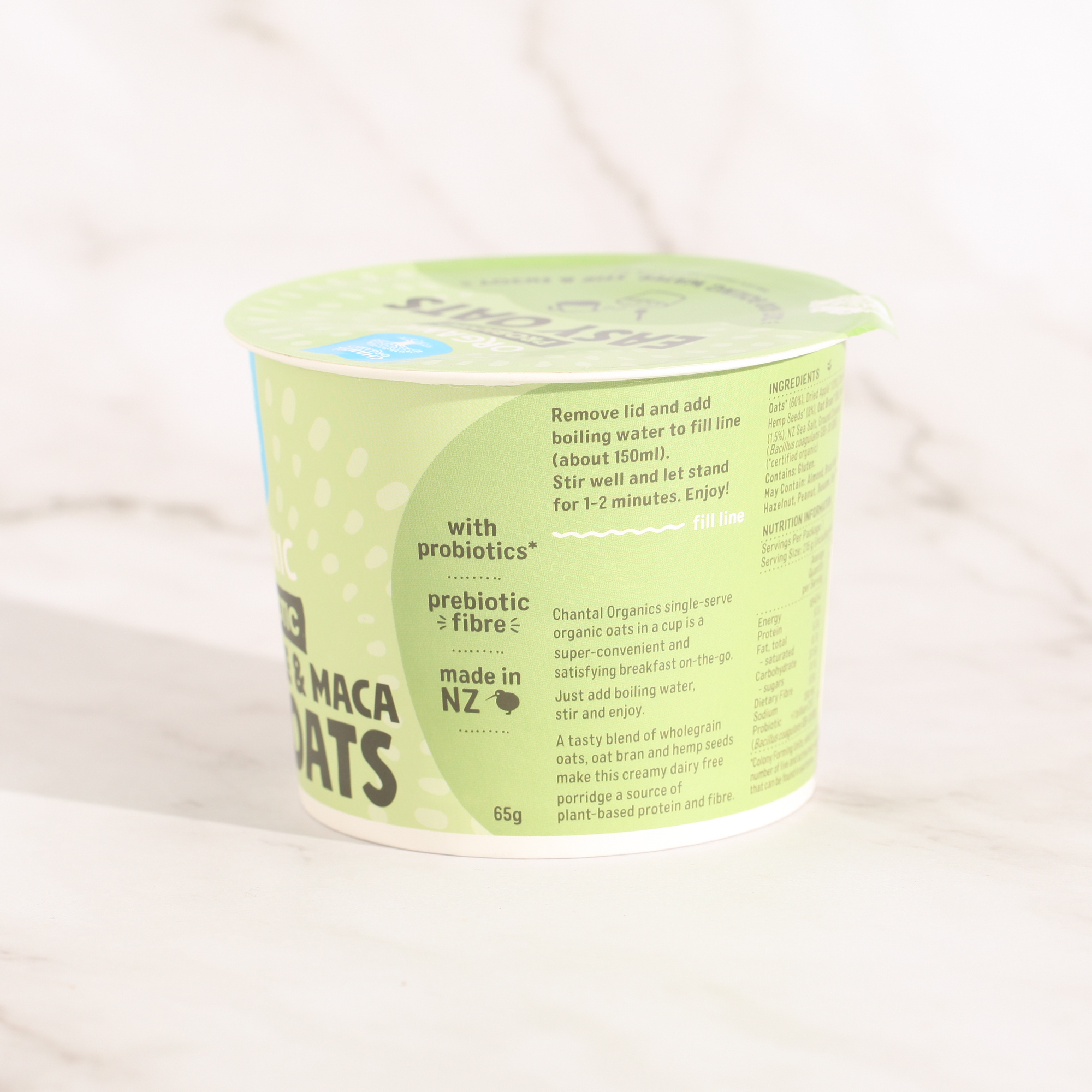 Probiotic Easy Oats Spiced Apple & Maca - Chantal Organics